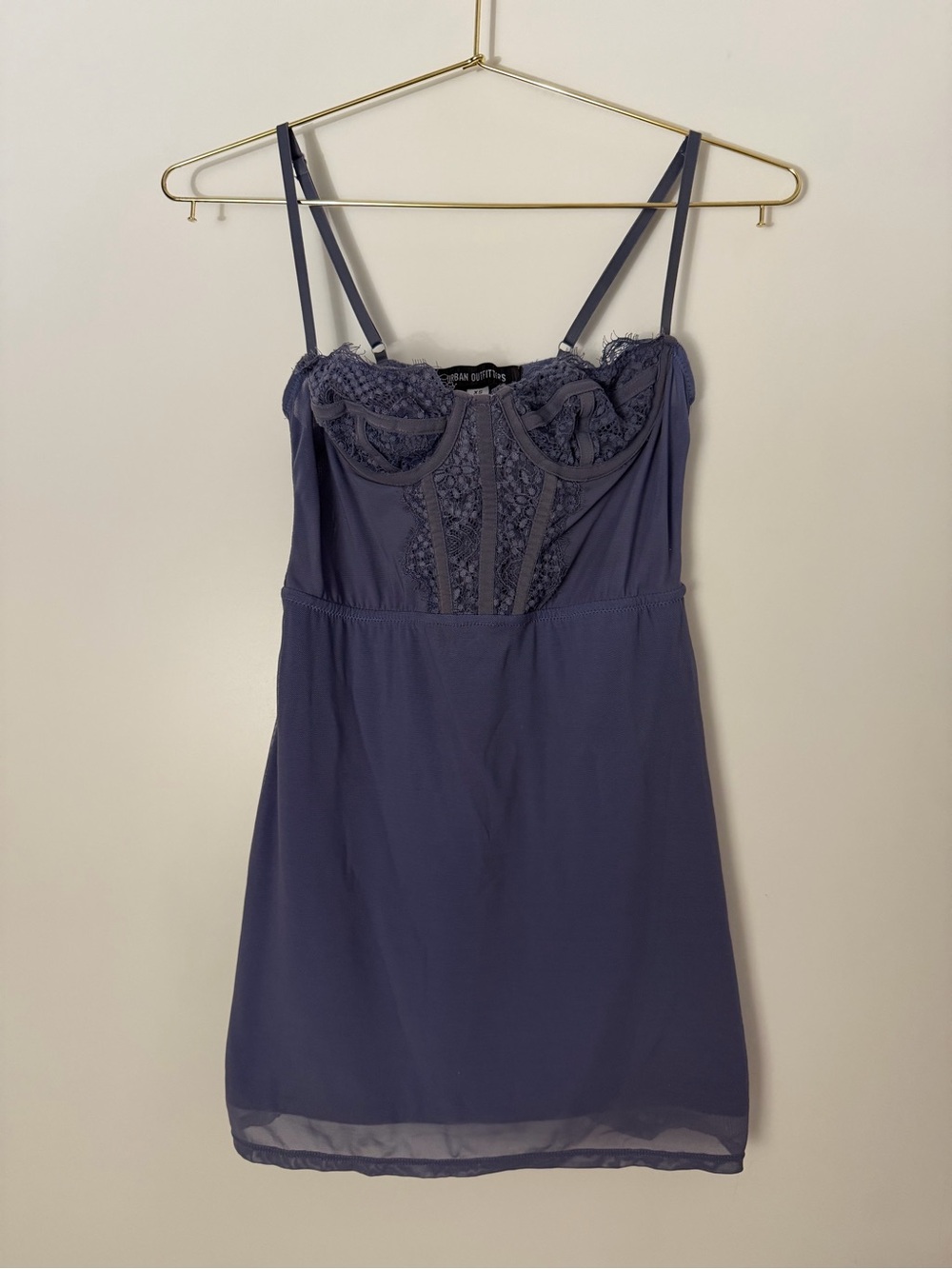 Urban Outfitters Corset Mini Dress in Blue